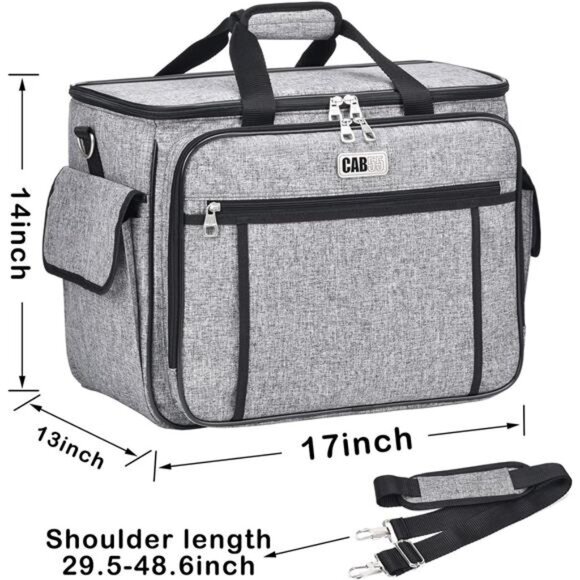 Sewing Machine Case - Carrying Bag with Removable Padding, Tote - Picture 6 of 7